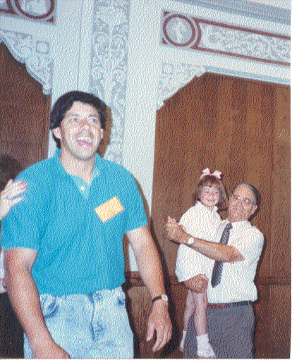 Aimee dancing with Uncle Pauly - June 1988