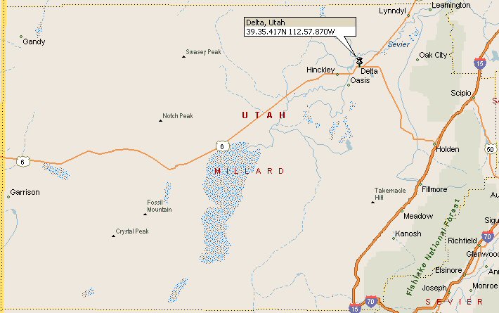 Delta, Millard County, Utah area