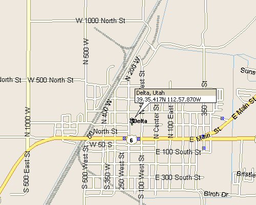 Delta, Willard County, Utah street map