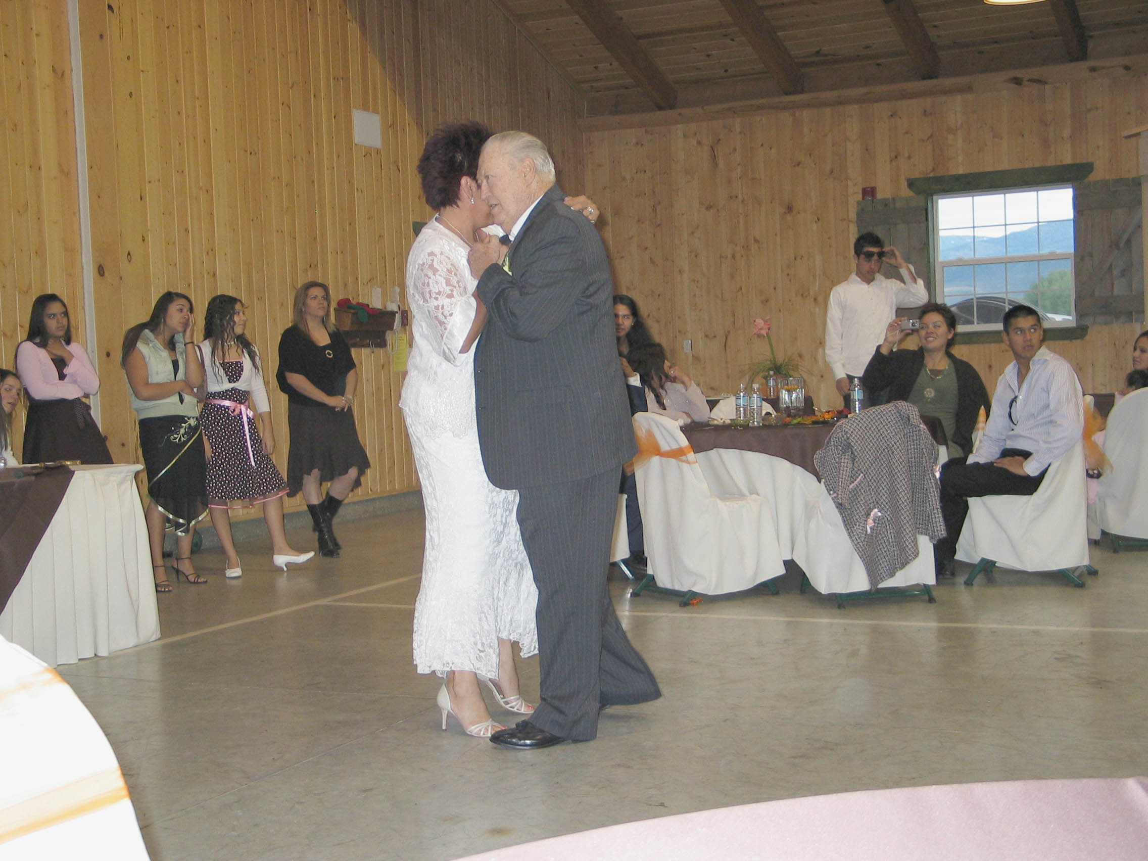 Aaron & Milly dancing