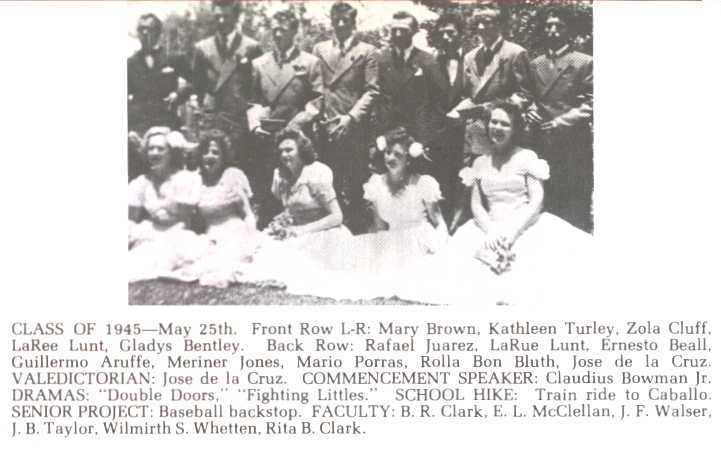 JSA Class of 1945 - Mary Brown graduation