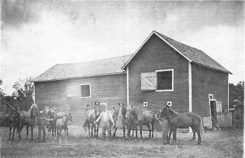 The Byron Frank Archer barn in Douglas County, MN c. 1907