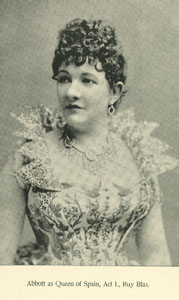Emma Abbott Wetherell as Queen of Spain
