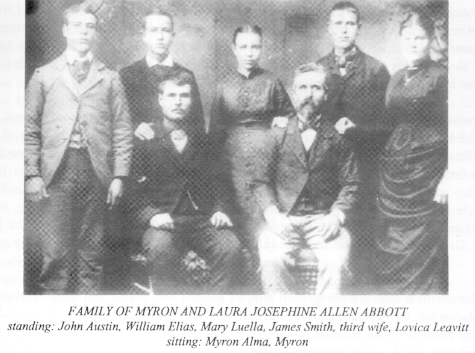 Family of Myron and Laura Josephine Allen Abbott