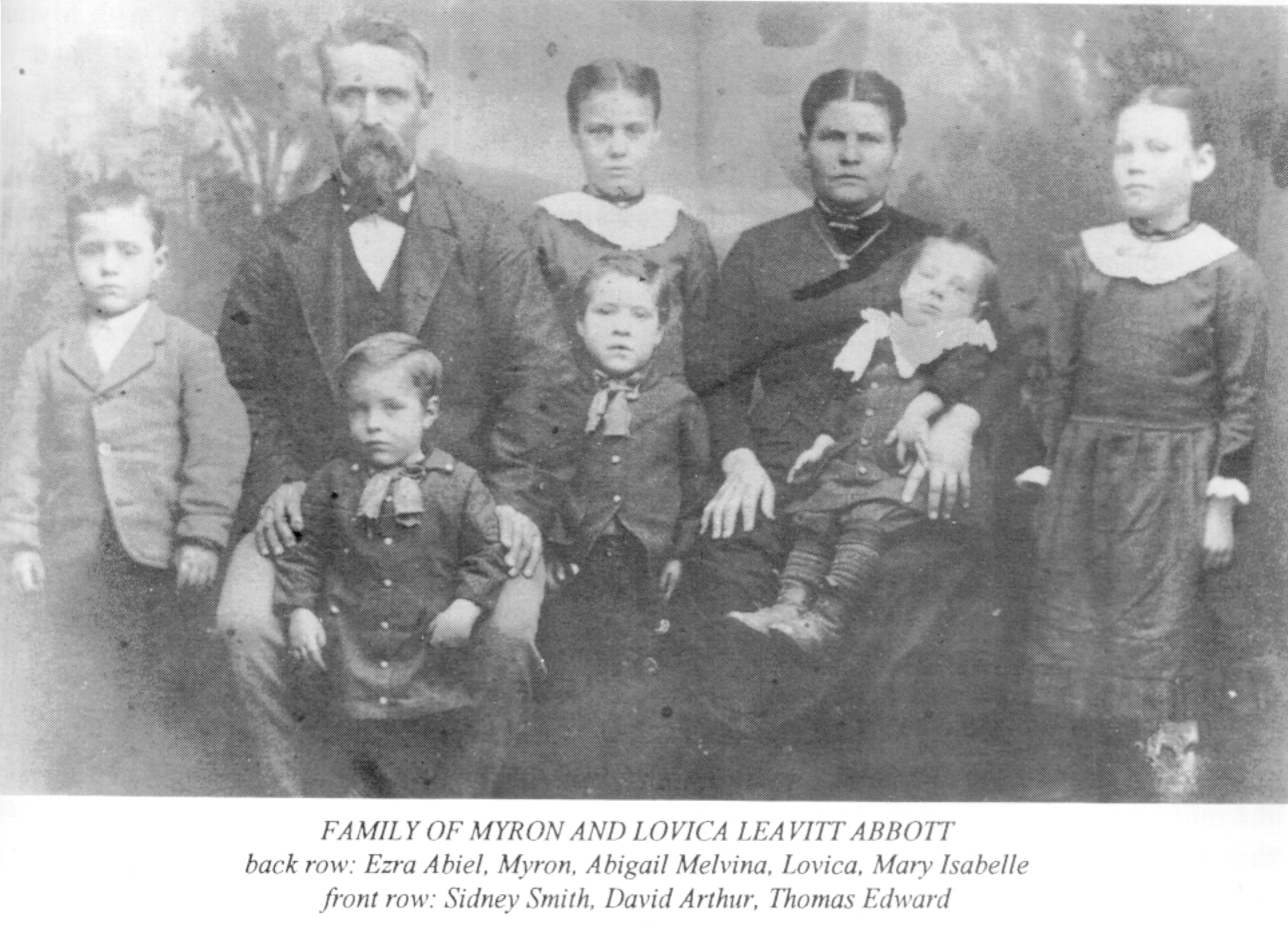 Family of Myron Abbott and Lovica Louisa  Leavitt Abbott