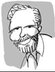 Pat Bagley - self-portrait cartoon