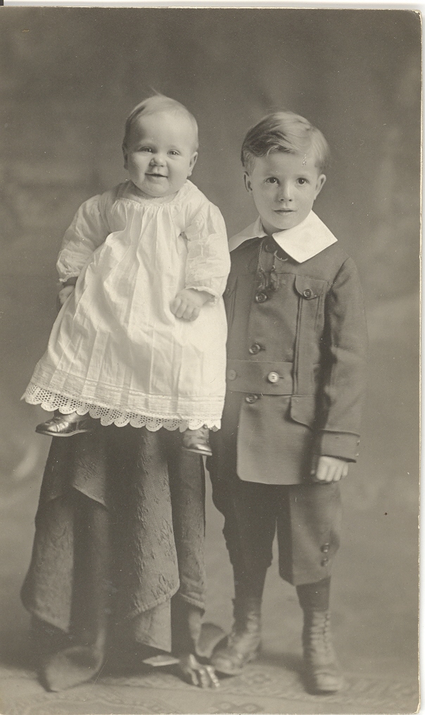 unidentified baby and young boy