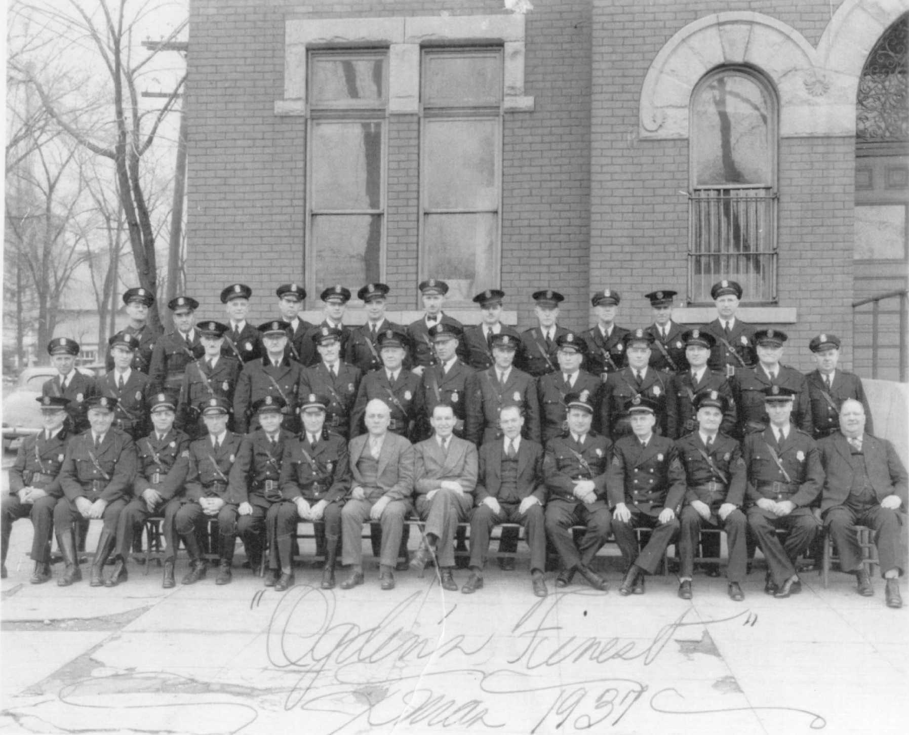 Albert Francis Brown on 1937 Ogden Police Force