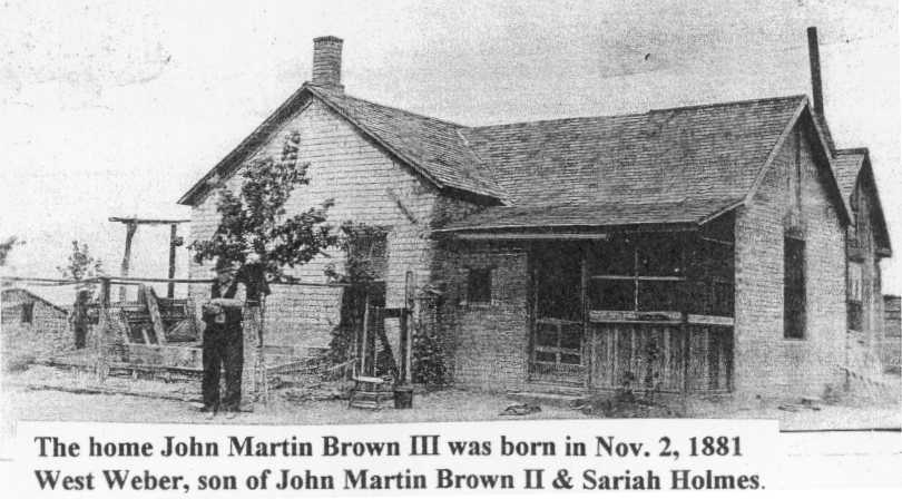 Home of John Martin Brown III when he was born November 2, 1881