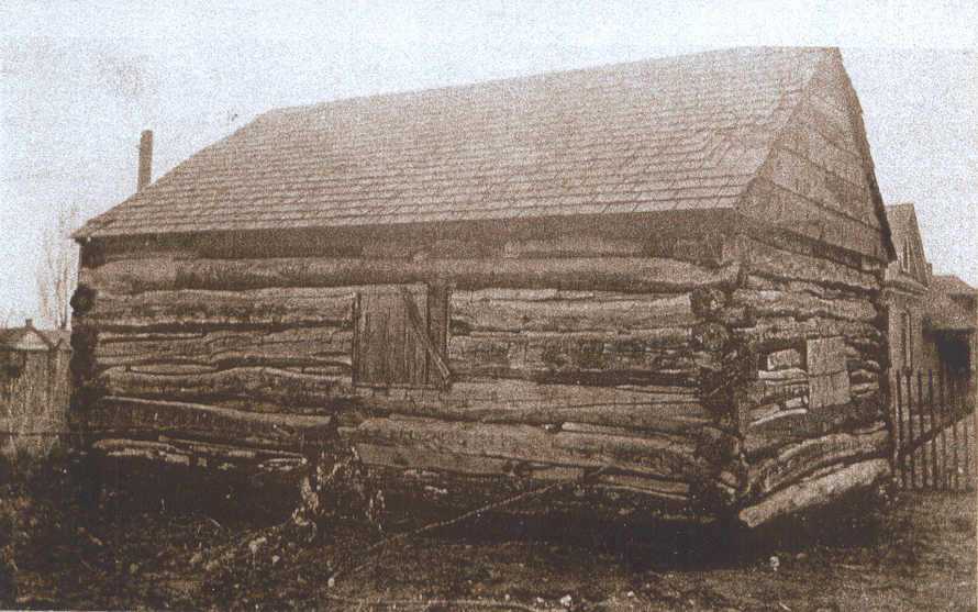 Cabin built by James Morehead Brown in 1857