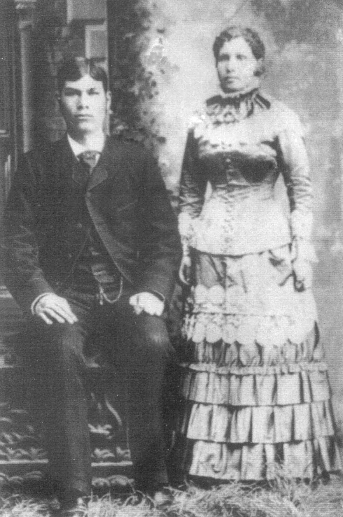 Francis Adora Brown and his wife, Emily Ann Weaver Brown, c. 1881