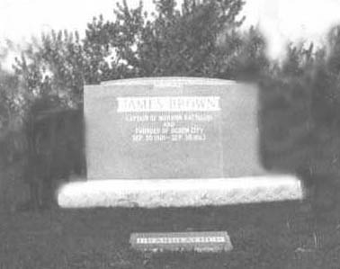 Captain James Brown's Gravestone as it looked in 1942