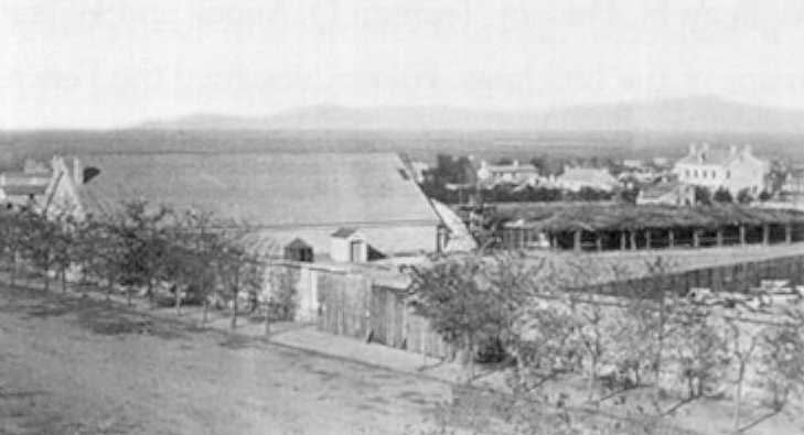 Bowery built in Salt Lake CIty by Captain James Brown, his sons, Jesse and Alexander, and other men from the Battalion Sick Detachment July 1847