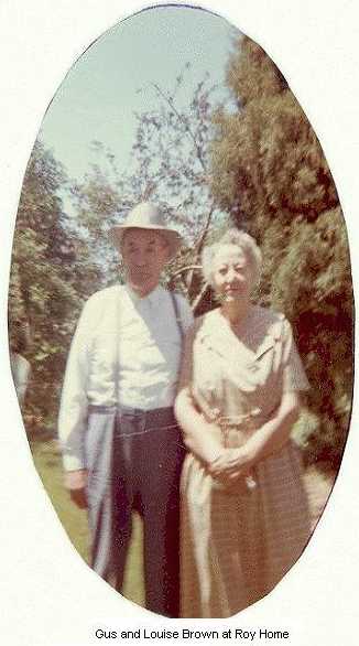 Augustus Mark and Louise Brown at home in Roy, Utah
