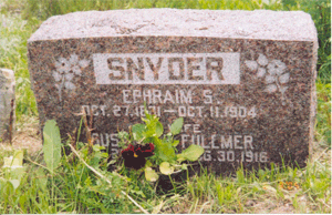 Ephraim S. Snyder headstone