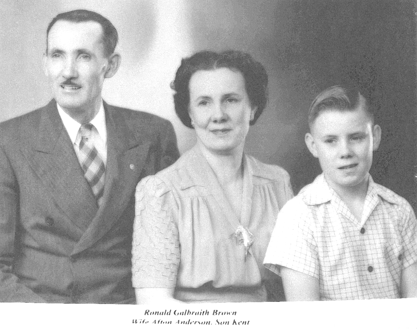 Ronald, Afton with son KentAfton Brown 