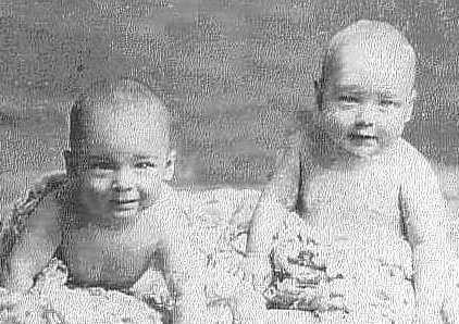 William Galbraith Brown and Pratt Orson Brown -twins 1905