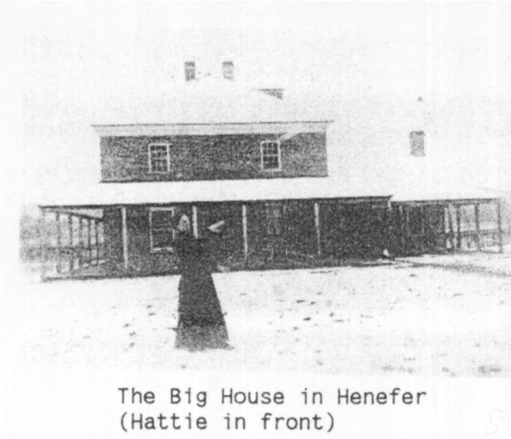 Richins house in Henefer, Hattie in front