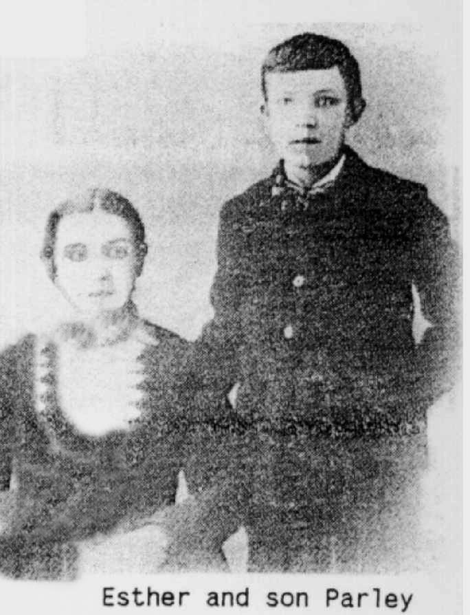 Esther Stowe Ovard and her son Parley