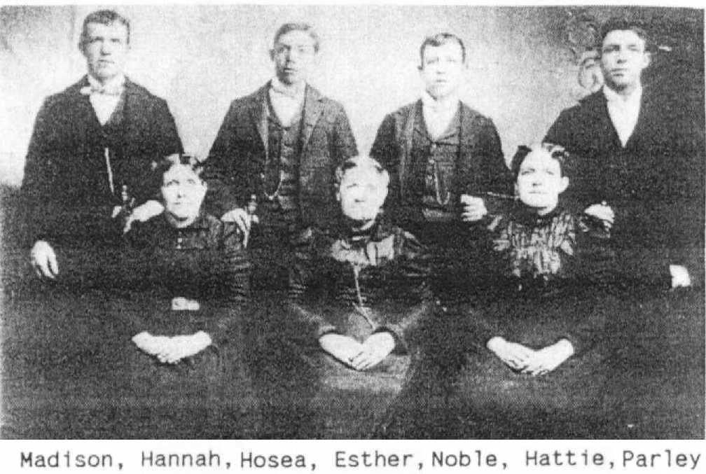 Esther Stowe Ovard Richins and some of her children