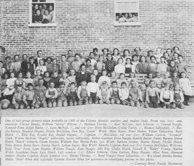 Colonia Morelos School population 1909