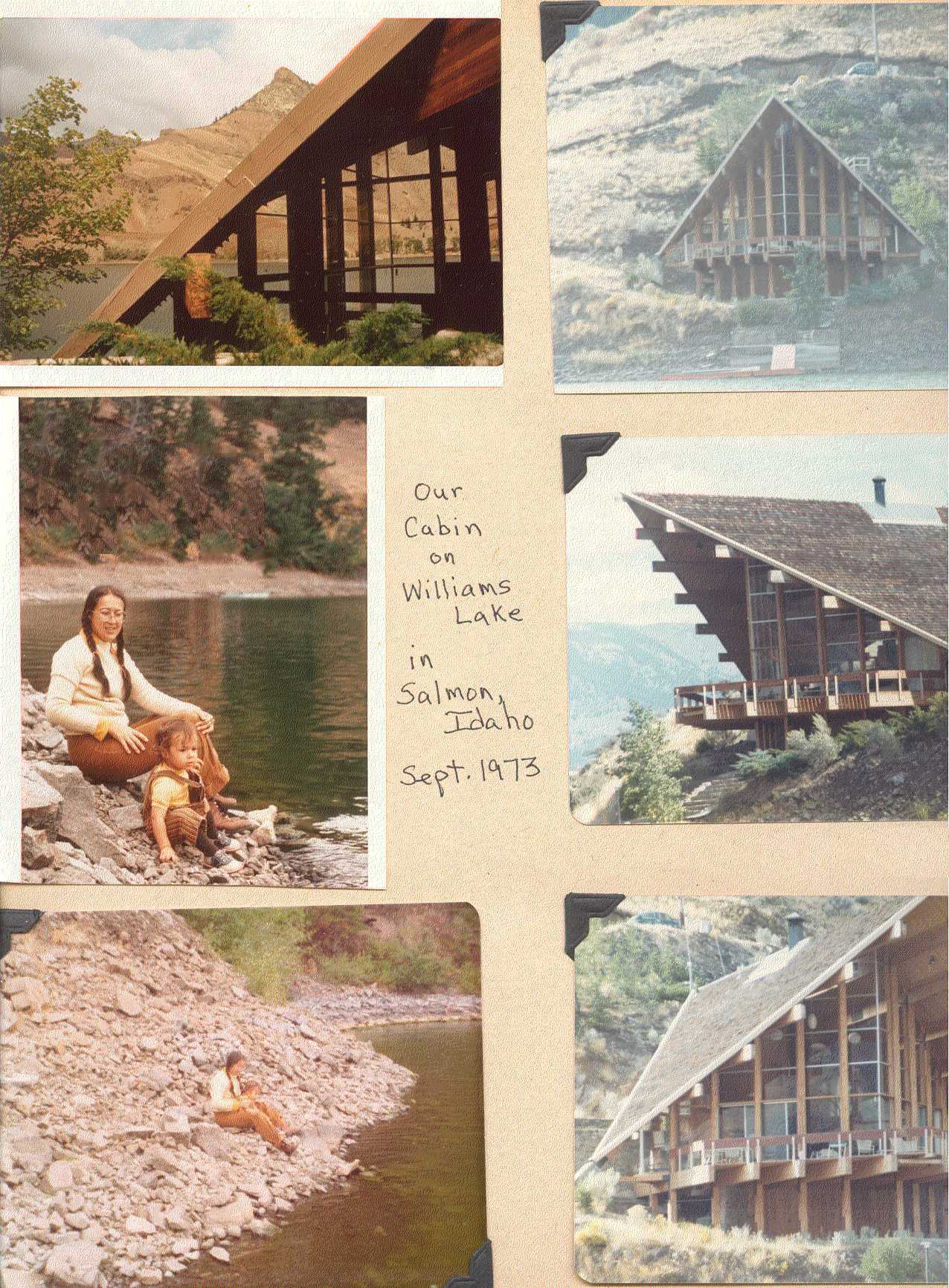 Cabin on Williams Lake in Salmon, Idaho - September 1973
