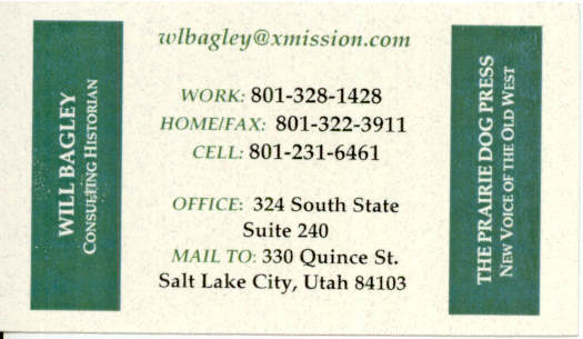 Will Bagley business card