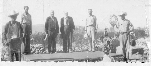 Burial of James Duncan Brown on February 3, 1943 in the Mesa City Cemetery