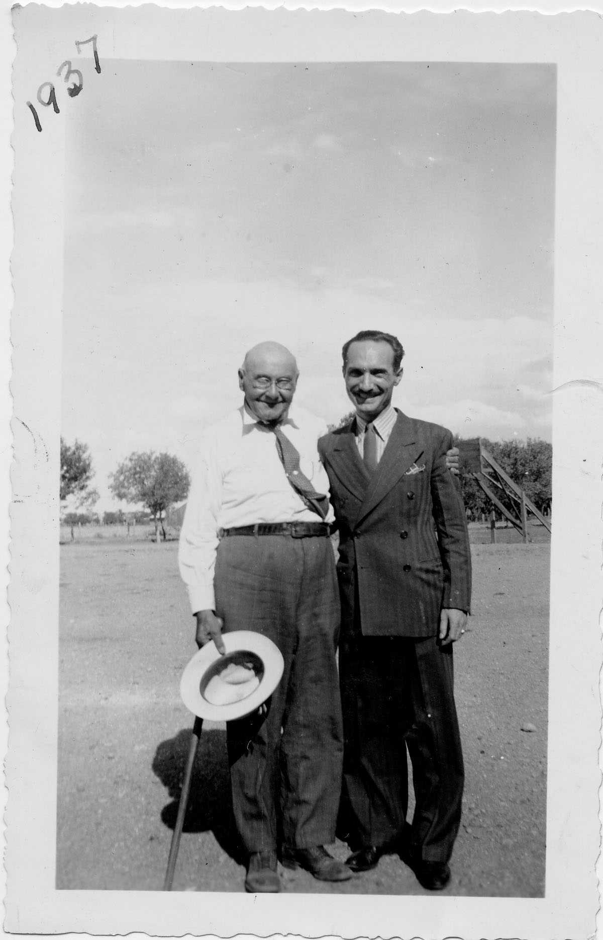 Orson Pratt Brown with friend in 1937
