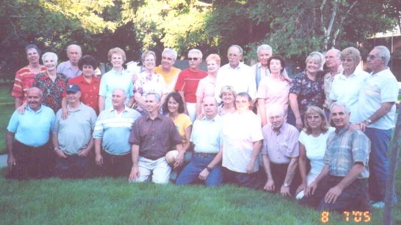 Nellie Weiler Brown Hafen's nine children with spouses 2005 