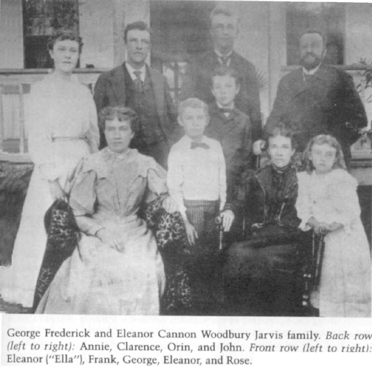 Annie Woodbury and family c. 1874