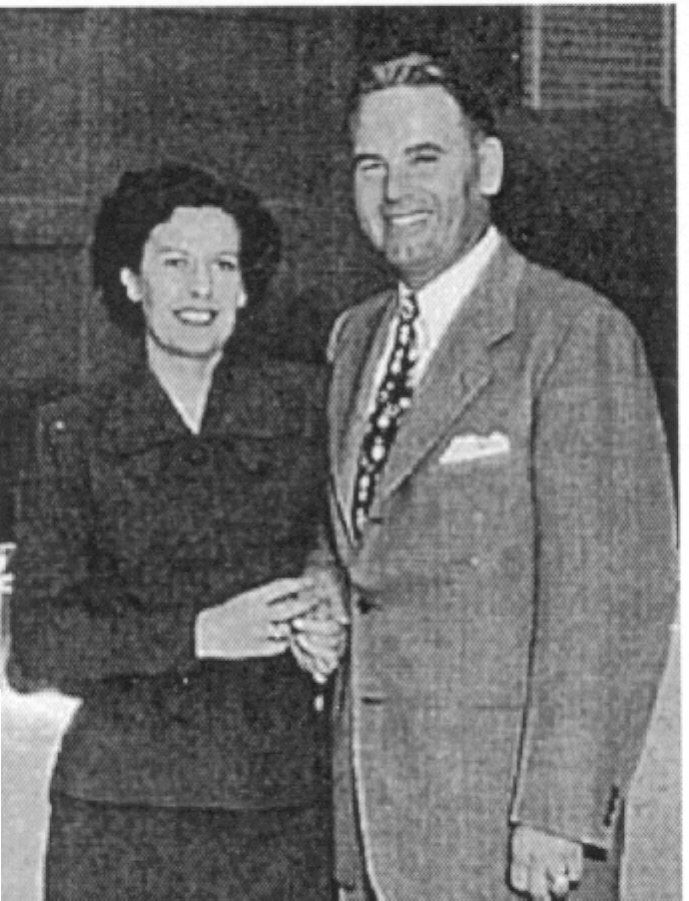 Melva Biesinger Brown and husband, Orson Juarez Brown in 1948
