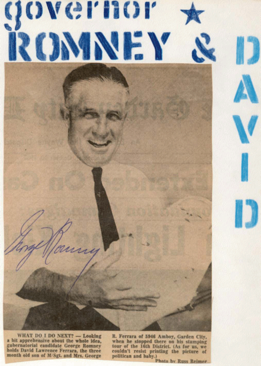 George Romney with David Lawrence Ferrara 1962