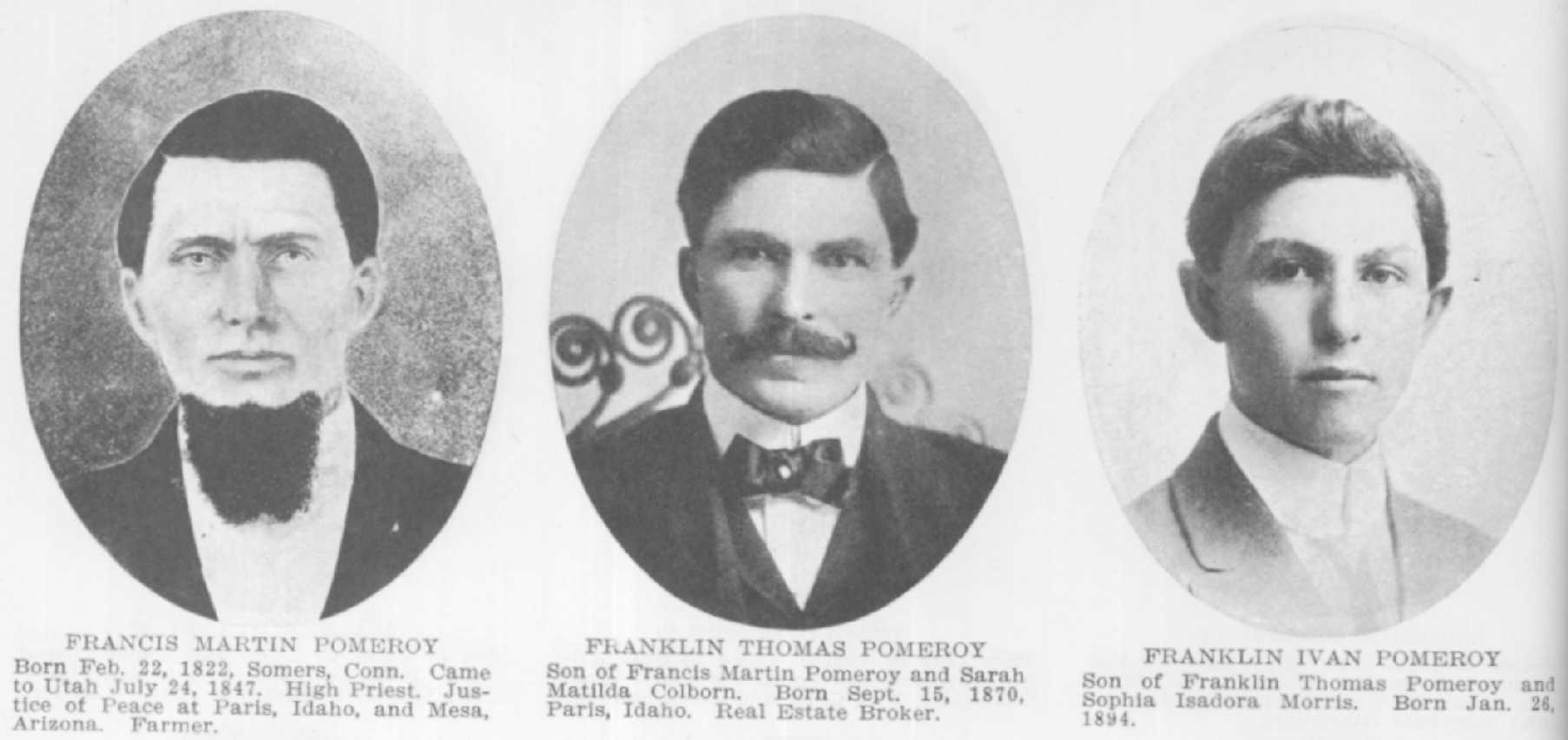 Francis Martin Pomeroy, Franklin Pomeroy, Franklin Ivan Pomeroy