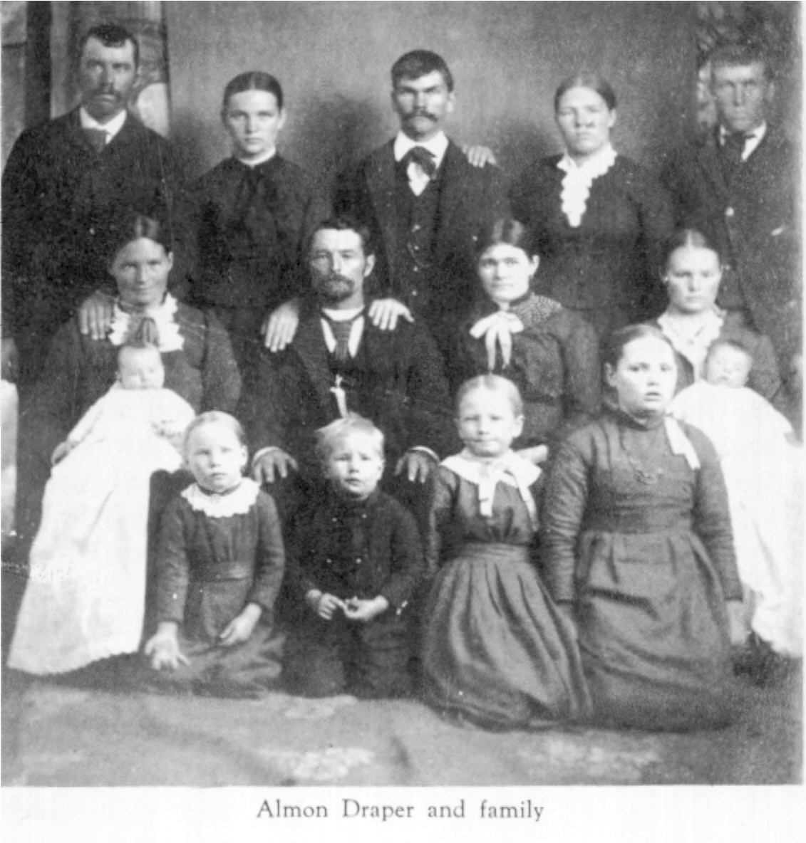 Almon Draper and some members of his family
