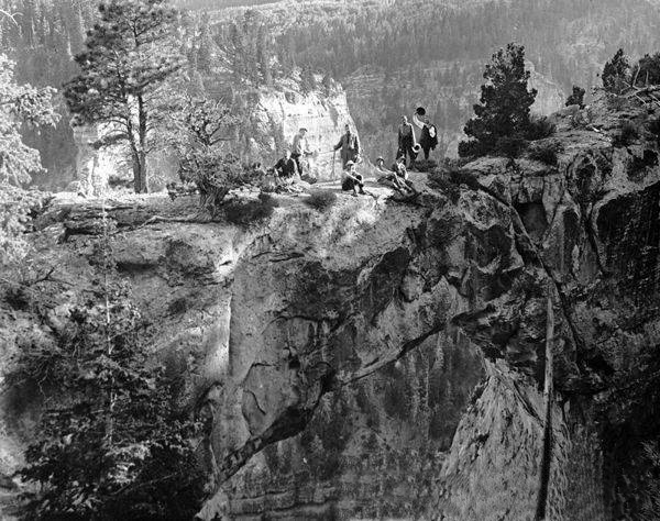 William Wallace Flanigan on Flanigan's Arch in Dixie National Forest